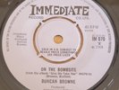 DUNCAN BROWNE On The Bombsite 1968 UK 1st folk/psych 7” IMMEDIATE IM 070 EX