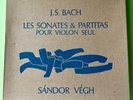 Sandor Vegh Bach Violin Sonatas & Partitas Valois CMB 14 Box 3 LPs