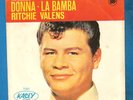 Ritchie Valens 45 RPM Donna/ La Bamba  Kasey 7040 PICTURE SLEEVE