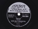 RENE HALL ORCH. w WILLIE JOE UNITAR  78 TWITCHY / FLIPPIN  UK LONDON HLU 8581 E+