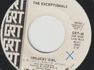 EXCEPTIONALS - Unlucky girl - NORTHERN SOUL - 7'' - 45rpm - PROMO