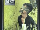 Infest No Man's Slave Black On White Labels Neanderthal Crossed Out Spazz