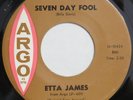 ETTA JAMES Seven Day Fool ARGO 45 R&B northern soul 1961 original 7” HEAR