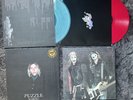 The Garden Hsor 66 Red Opaque Vinyl AND Puzzle Soaring Blue Translucent Vinyl
