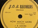BLUES 78 rpm J.B. LENOIR JOB 1008 (N-)