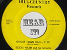 Crude NC One Man Band Country Bopper 45 EDDIE NASH Ghost Town HILL COUNTRY hear