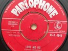 THE BEATLES 1962 UK 45 LOVE ME DO RED PARLOPHONE 45-R 4949
