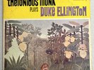 Thelonious Monk Plays Duke Ellington LP 1966 RE Trio Green Riverside label