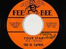 Doo-Wop 45 - El Capris - Your Star/To Live Again - Fee Bee - VG+ - autograph