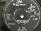 Beatles. If I Fell /Ask Me Why. UK Parlo Press. EXPORT  'Sold in' text  RARE