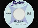 Garage Psych 45 - Lyn & Invaders - Boy Is Gone/Secretly - Fenton - VG++ obscure