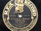 FRED VAN EPS ‘IN SEARCH OF A HUSBAND’ 1915 VERTICAL CUT REX 78 - RARITY