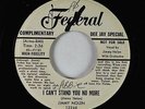 R&B Jump Blues 45 - Jimmy Nolen - Can't Stand You No More - Federal - VG+ rare