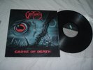 OBITUARY Cause Of Death '90 ORIGINAL RARE IMPORT 1st press LP