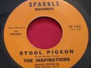 INSPIRATIONS Stool Pigeon Angel in Disguise 45 rpm Sparkle SP 102 DOO WOP VG++