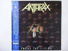Anthrax Among The Living Polystar R28D-2063 Japan  VINYL LP OBI