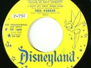 FESS PARKER - DAVY CROCKETT - 1955 DISNEYLAND LABEL PROMO EP 45