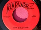 THE APOLLOS - I Love You Darling / Bandstand Baby - 45 rpm - Harvard 803