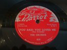 ORCHIDS -PARROT 78 RPM #819 - YOU SAID YOU LOVED ME / I CAN'T REFUSE - NM- HEAR