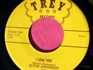 ELTON ANDERSON - I Love You / Want a Come Back Home - clean 45 rpm - Trey 1002