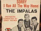 DOO WOP 45 CUB EP CX5000 (COVER+RECORD) IMPALAS SORRY (I RAN ALL THE WAY HOME)