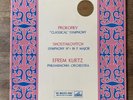 Prokofiev Sym. No.1 & Shostakovich Sym. No.1 Philharmonia Kurtz HMV ASD 263