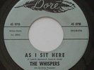 Northern Soul THE WHISPERS As I Sit Here / Shake It Shake It VG++ DORE 45 HEAR
