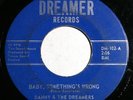 DANNY & THE DREAMERS Baby Something's Wrong/ Come Back 45 RARE TX SOUL Hear