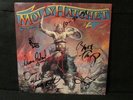 MOLLY HATCHET Beatin The Odds VINYL LP Signed AUTOGRAPHED 5 Members Both Sides