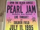 Pearl Jam Promo Live at Soldier Field 7/11/95 Spin The Black Circle 2xlp / Poste