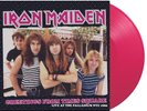 Iron Maiden Greetings From Times Square Live At The Palladium NYC PINK Vinyl LP