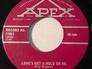 Garage Punk - The Spasstiks - Love's Got A Hold On Me - Apex 45 - rare Canadian