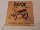 AC/DC FOR THOSE ABOUT TO ROCK  AUTOGRAPHED LP W/COA 1981 Atlantic Records