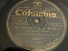 Columbia 78 RPM Waikiki Stone-Wall Boys - On The Beach Of Waikiki 1581-D V+/V