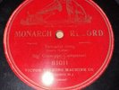 Monarch 78 RPM Sig Giuseppe Campanari - Toreador Song 81011 V+ Victor