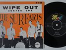 SURFARIS Wipe Out RARE Sweden 45 ORANGE VAR  frat surf SWEDISH Frank Zappa HEAR