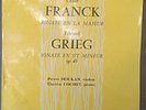 PIERRE DOUKAN - THERESE COCHET - FRANCK & GRIEG violin sonatas ERATO LDE 2091 EX