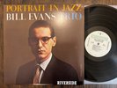 BILL EVANS TRIO - Portrait In Jazz LP - Riverside RLP-1162 OJC RTI Press EX/VG+