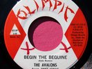 THE AVALONS - Begin the Beguine / Malanese - Near Mint 45 rpm - Olimpic 240