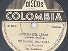 GILDARDO MONTOYA Y SU CONJUNTO LOS RUMBEROS  CUMBIA DEL CESAR / TU CUMPLEAÑOS