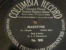Early One Sided Columbia 78 RPM Alexandri Panasiewicz - Marzenie 1981 E POLISH