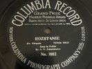 Early One Sided Columbia 78 RPM Alexandri Panasiewicz - Rozstanie 1982 E- POLISH