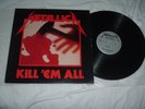 METALLICA  Kill 'Em All '83 ORIGINAL US MEGAFORCE SILVER   label 1st pres NMint