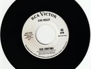 ELVIS PRESLEY 45 rpm record BLUE CHRISTMAS white label DJ promo