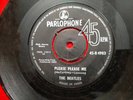 THE BEATLES 45 R 4983 BLACK PARLOPHONE PLEASE PLEASE ME rare SINGLE INDIA 29 VG+