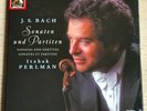 ITZHAK PERLMAN Sonatas & Partitas BACH 1988 ED1 HMV DIGITAL STEREO 2LP Box MINT