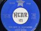 Killer Raw Bluegrass Bopper 45 SIMON BOWES Too Deep / Poisoned SILVER STAR hear