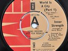 INNER STRENGTH THE WORLD IS A CITY UK 1976 EMI FUNK SOUL DEMO 45 EX++