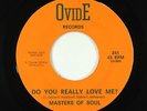 Northern/Sweet Soul 45 - Masters Of Soul - Do You Really Love Me? - Ovide VG+