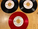 3 Bob Dylan 45rpm PROMO Records Columbia 4-43389 Positively 4th Street Red Vinyl